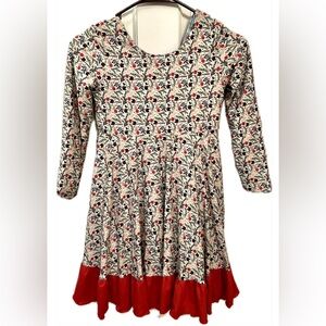 Evie's Closet Reversible Holiday Christmas Valentines Dress - Size 7